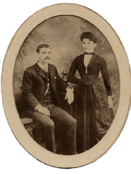 Emma & Joseph McKeever taken 11/4/1891 Emma & Joseph McKeever taken 11/4/1891