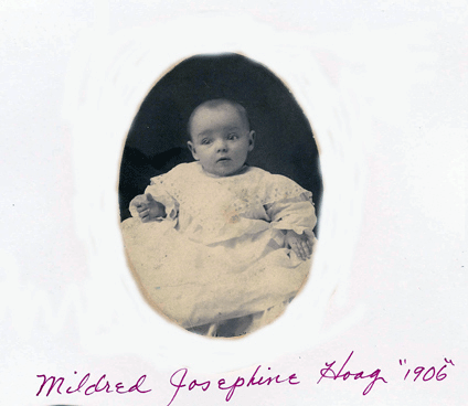 Mildred Josephine Hoag at Age 1 Mildred Josephine Hoag at Age 1